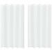 Tende con tende 2 pcs Bianco 140x175cm Poliestere - Foto miniatura 1