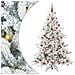 Albero di Natale Artificiale con Rami Pieghevoli Bianco 180 cm - Foto miniatura 1