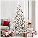 Albero di Natale Artificiale con Rami Pieghevoli Bianco 180 cm - Foto miniatura 2