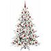 Albero di Natale Artificiale con Rami Pieghevoli Bianco 180 cm - Foto miniatura 3
