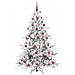 Albero di Natale Artificiale con Rami Pieghevoli Bianco 180 cm - Foto miniatura 4