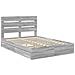 Letto con Contenitore con testiera Grigio Sonoma 160 x 200 cm - Foto miniatura 4