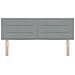 Testiera LED con testiera Grigio chiaro 144 cm Poliestere - Foto miniatura 5