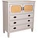 Cassettiera In Legno Bianco 82x36x90h - Foto miniatura 1