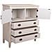 Cassettiera In Legno Bianco 82x36x90h - Foto miniatura 3