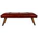 Sgabello In Pelle Rossa 115x53x38h - Foto miniatura 2