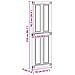 Porta Corona Bianco 70 x 210 cm Legno multistrato - Foto miniatura 9