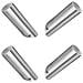 Set Da 4 Ganci Appendini Angolati In Acciaio Inossidabile - Ganci Singoli A Parete, Impermeabili, Resistente Alla Corrosione, Portata Elevata Silver - Foto miniatura 1