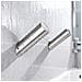 Set Da 4 Ganci Appendini Angolati In Acciaio Inossidabile - Ganci Singoli A Parete, Impermeabili, Resistente Alla Corrosione, Portata Elevata Silver - Foto miniatura 3