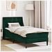 Struttura letto con materasso Verde Scuro 90 x 200 cm Velluto - Foto miniatura 2