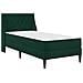 Struttura letto con materasso Verde Scuro 90 x 200 cm Velluto - Foto miniatura 3