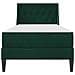 Struttura letto con materasso Verde Scuro 90 x 200 cm Velluto - Foto miniatura 6