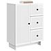 Credenza Bianco Lucido 66 x 34,5 x 90 cm Legno ingegnerizzato - Foto miniatura 2