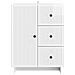 Credenza Bianco Lucido 66 x 34,5 x 90 cm Legno ingegnerizzato - Foto miniatura 4