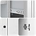 Credenza Bianco Lucido 66 x 34,5 x 90 cm Legno ingegnerizzato - Foto miniatura 7