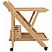 Carrello da Cucina con Ruote Marrone Chiaro 65 x 40,5 x 76,5 cm - Foto miniatura 7