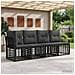 Divano da Giardino 4 Posti con Braccio Sinistro 4 pcs - Foto miniatura 2