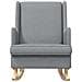 Sedia a dondolo Grigio chiaro 62 x 80 x 85 cm Tessuto - Foto miniatura 2
