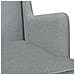 Sedia a dondolo Grigio chiaro 62 x 80 x 85 cm Tessuto - Foto miniatura 5