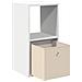 Comodino 2 pcs Bianco 30,5 x 27 x 59,5 cm Legno multistrato - Foto miniatura 5