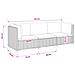 3 pz Set Lounge in Rattan con Cuscini GENDT Rattan naturale - Foto miniatura 4