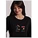 T-SHIRT MANICHE LUNGHE ""FASHI-ON E FASHI-OFF"" - Colore: Nero - Taglia: M - Foto miniatura 3
