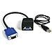Sdoppiatore video VGA a 2 porte - Alimentato via USB - Foto miniatura 1