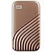 WD 500GB My Passport SSD portatile con tecnologia NVMe, USB-C, fino a 1.050 MB / s in lettura, fino a 1000MB / s in scrittura, Oro - Foto miniatura 1