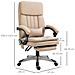 Poltrona Massaggiante da Ufficio, Altezza Regolabile e Reclinabile in Similpelle Dimensioni 67x69x106.5-114.5 cm Colore Beige - Foto miniatura 3