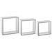 Set Da 3 Mensole Decorative In Mdf A Cubo Bianco - Foto miniatura 4