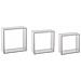 Set Da 3 Mensole Decorative In Mdf A Cubo Bianco - Foto miniatura 1