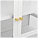 Vetrina Bianca 90x40x180 cm in Acciaio e Vetro Temperato - Foto miniatura 3