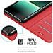 Custodia Compatibile Con Sony Xperia 10 Ii (2. Version) In Rosso Carminio - Coperchio Protettiva Con Chiusura Magnetica, Funzione Stand E Tasca Per Le Carte - Foto miniatura 5