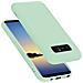 Custodia Compatibile Con Samsung Galaxy Note 8 In Liquid Verde Chiaro - Coperchio Protettivo In Silicone Tpu Flessibile - Foto miniatura 1