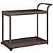 Carrello Da Bar Marrone 100x45x83 Cm In Polyrattan - Foto miniatura 2