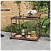 Carrello Da Bar Marrone 100x45x83 Cm In Polyrattan - Foto miniatura 1