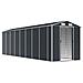Capanno Da Giardino Antracite 191x725x198cm In Acciaio Zincato - Foto miniatura 3