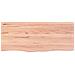 Piano Tavolo Marrone Chiaro 100x40x2cm Rovere Massello Trattato - Foto miniatura 3