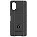 Cover Per Sony Xperia 5 V Silicon Antiscivolo Rilievo Rugged Shield Nera - Foto miniatura 1