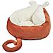 Cuccia Per Animali Velluto Arancione 50 X 45 Cm Hassa - Foto miniatura 7