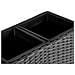 Vaso Per Piante Rialzato Caragana Rattan Sintetico 77 Cm Nero - Foto miniatura 6