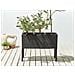 Vaso Per Piante Rialzato Caragana Rattan Sintetico 77 Cm Nero - Foto miniatura 1