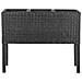Vaso Per Piante Rialzato Caragana Rattan Sintetico 77 Cm Nero - Foto miniatura 8