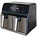 Friggitrice ad Aria Unold TWIN ZONE 8 l 1700 W 2 Manopole di Temperatura Separate Nero / Grigio - Foto miniatura 4