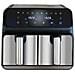 Friggitrice ad Aria Unold TWIN ZONE 8 l 1700 W 2 Manopole di Temperatura Separate Nero / Grigio - Foto miniatura 2