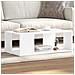 Tavolino Da Salotto Bianco 89,5x48x30 Cm In Legno Multistrato - Foto miniatura 1