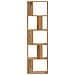 Libreria 5 Piani Rovere Artigianale 45x23,5x162,5cm Multistrato - Foto miniatura 3