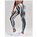 Leggings Sportivi A Vita Alta, Senza Cuciture, Grigio, Taglia M - Foto miniatura 2
