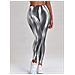 Leggings Sportivi A Vita Alta, Senza Cuciture, Grigio, Taglia M - Foto miniatura 3