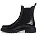 Black Casual Closed Booties Stivaletti Pelle Scarpe Donna Nero Eu 37, 1-25427-41 001 - Foto miniatura 3